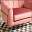 Fauteuil d'appoint rembourré de luxe avec cadre en velours, fauteuil de coiffeuse polyvalent et polyvalent pour l'intérieur et la maison-93223755