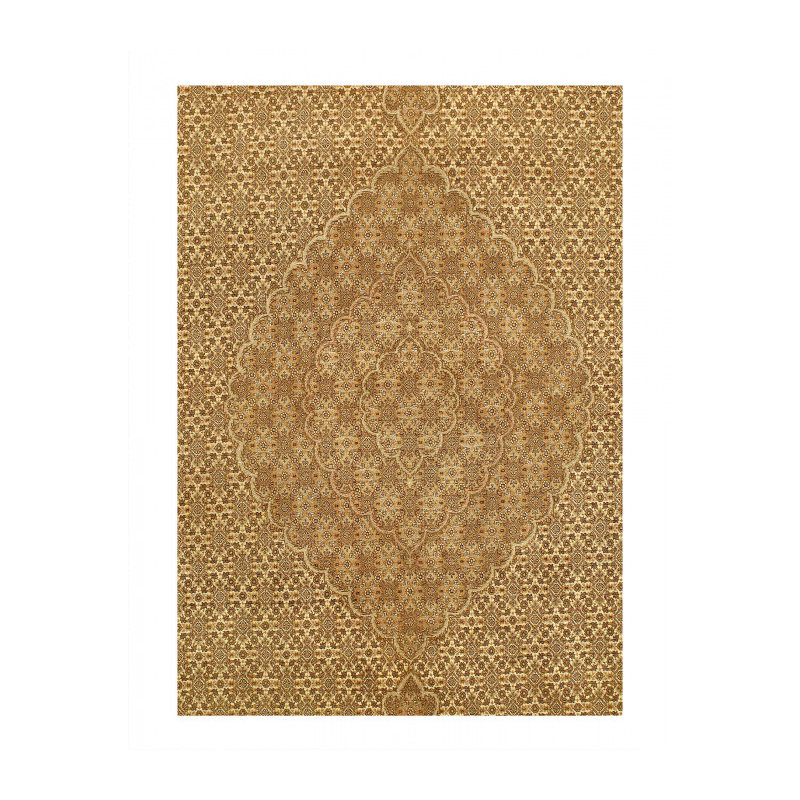 Fine Hand Knotted Persian silk & wool Tabriz 6'7'' X 10'3''