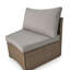 Ensemble de mobilier de patio extérieur modulaire demi-lune