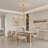 18.3''(W)  6 - Light Geometric Chandelier With Adjustable Height