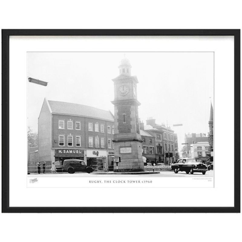 Rugby, The Clock Tower C1960 by Francis Frith - Single Picture Frame Print, 28cm H x 36cm W x 2.3cm D