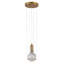 Industrial 1 Light Crystal Ball Pendant