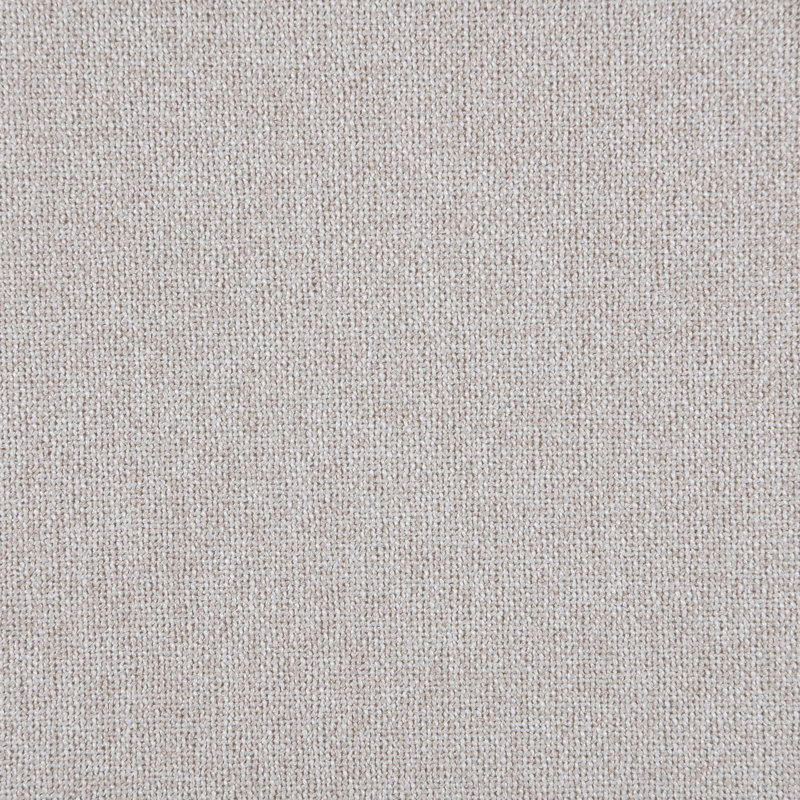 Lit tapissier Arvada, Tissu texture lin beige / brossé noyer, Grand