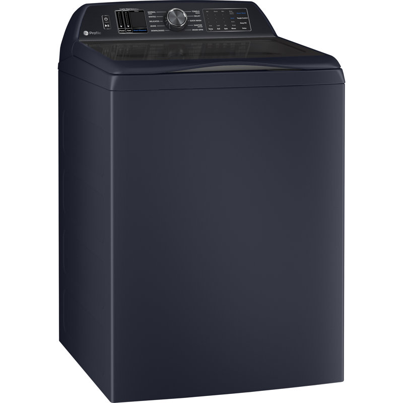GE Profile Laundry Bundle - 6.2 cu. ft. IEC Washer with Smarter Wash Technology and Adaptive SmartDispense & 7.3 Cu Ft Smart Electric Dryer in Sapphire Blue
