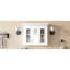 Armoire à pharmacie de 35 po avec miroir, 5 tablettes réglables, conception moderne, peu encombrante, facile à assembler et à balayer, miroir blanc - rangement mural, style, assemblage et nettoyage