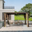Pavillon de jardin Pergola avec toit à persiennes-90629808-87223779
