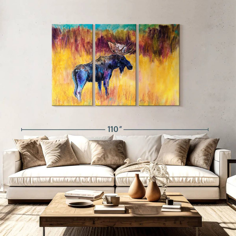 Brampt Abstract Moose, 48" H x 74" W