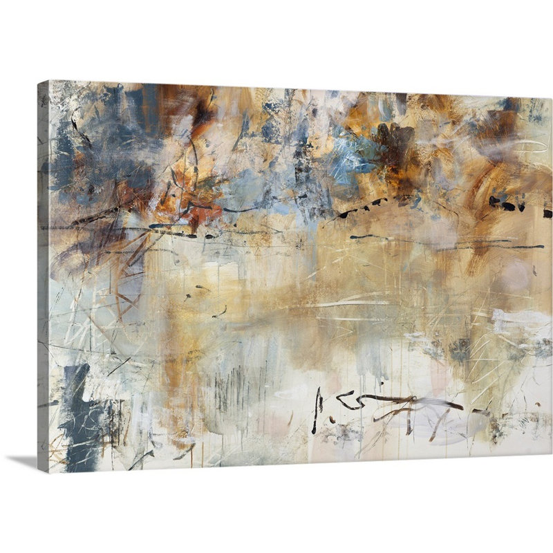« journal rosé », peinture sur toile, Toile tendue, H 32 po x l 48 po x P 1,25 po