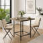 Table bistro 35,4 po, comptoir à café avec plateau en bois et plateau en bois