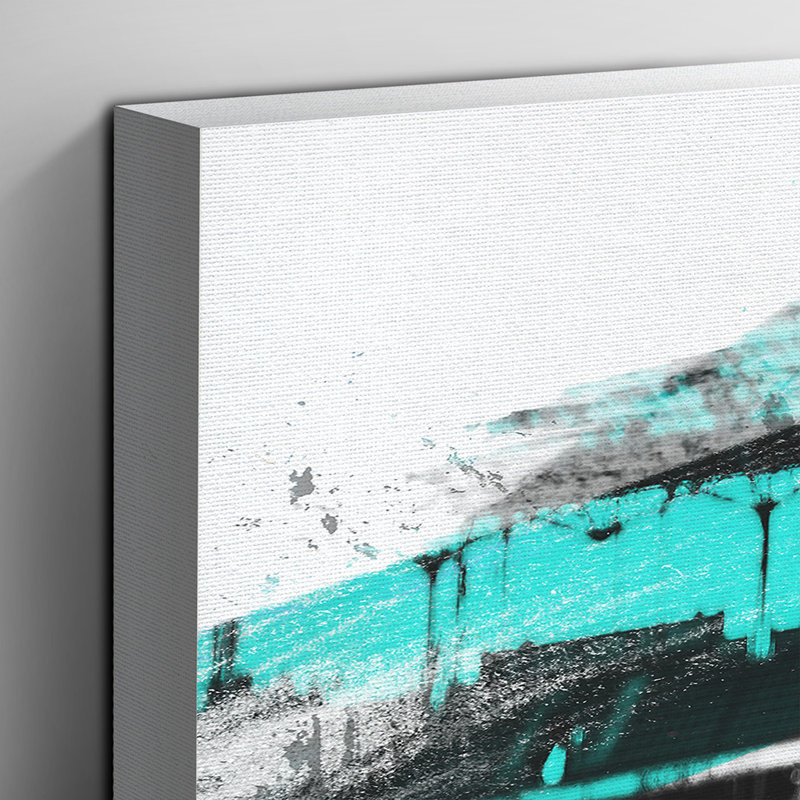 Football Pitch Ball - Wrapped Canvas, 40cm H x 60cm W