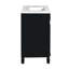 Meuble-lavabo 36 po avec lavabo supérieur, armoire de rangement moderne avec 2 portes à fermeture douce et 2 tiroirs-116040659