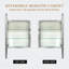 Armoire à pharmacie en aluminium à miroir à porte simple 30 po ou 24 po à fixation en surface ou encastrée