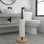 Porte-papier hygiénique sur pied avec base en bambou