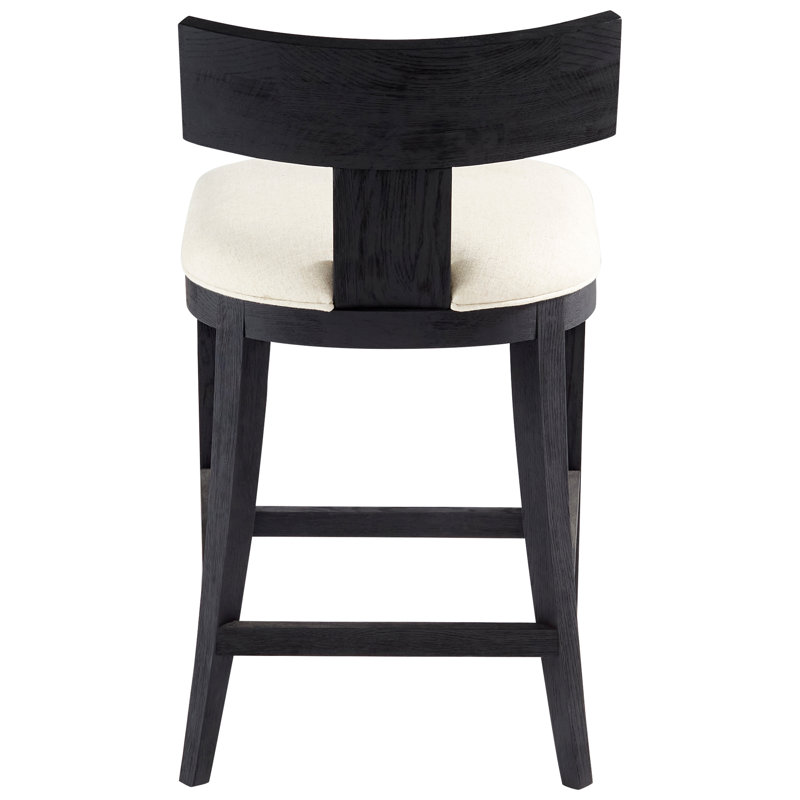 Sedia Upholstered Stool with Solid Wood Frame