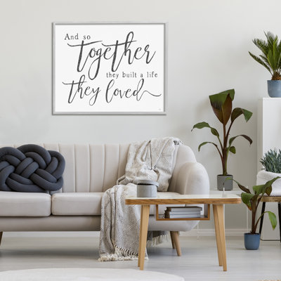 «Together A Life qu'ils ont adoré», estampe numérique, design by Lux + Me Designs