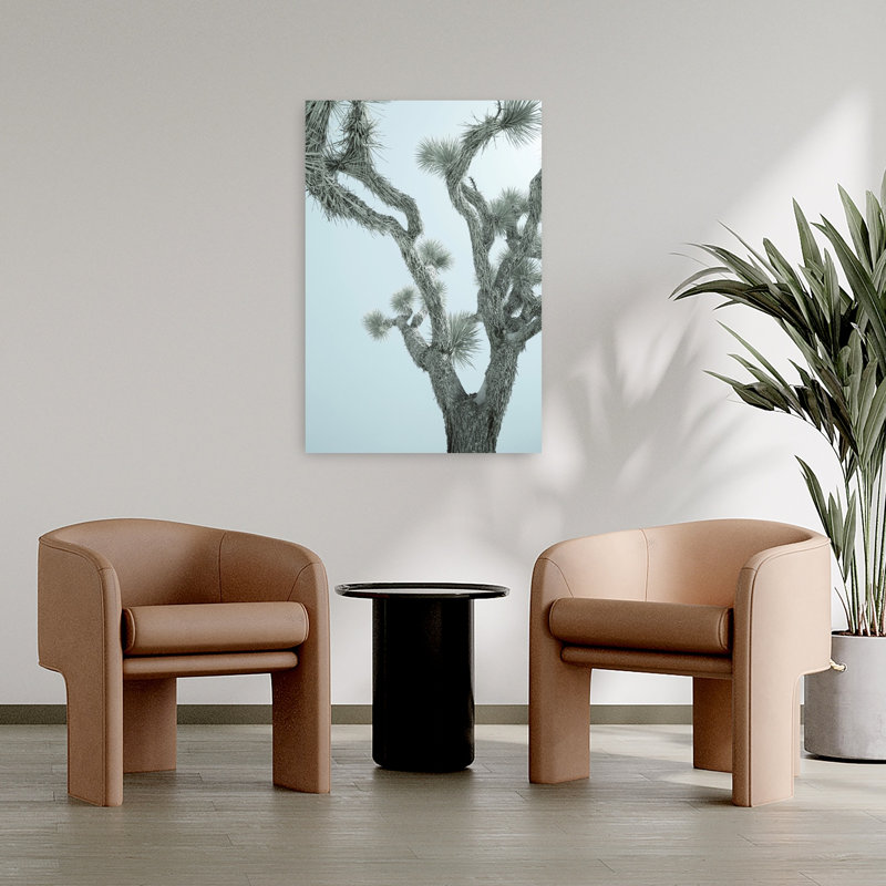 Art contemporain, paysage de cactus moderne minimaliste contemporain, H 36 po x l 24 po