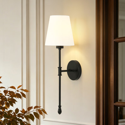 1-Light Dimmable Modern Armed Wall Sconce