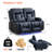 Power Reclining Sofa With Heat And Massage, Dual Recliner Loveseat With Cup Holders And And Led Lights-954389529