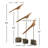 Leclair Hand-Carved Wood Bird Sculpture Set-477079516