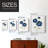Blue Mums Framed Print - Solid Wood-93969225-93969224