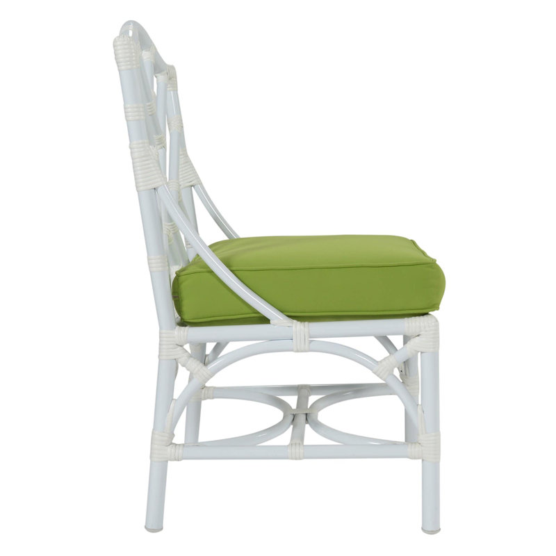 Chaise de patio avec coussin Chippendale, Toile Sunbrella® ara