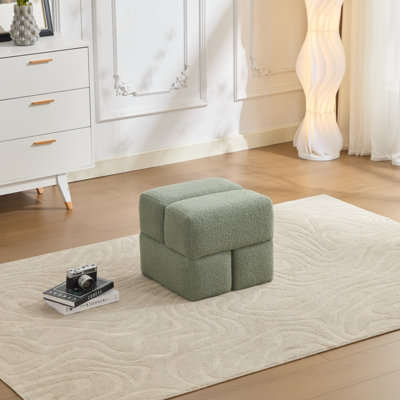 Repose-pieds en sherpa de 18,5 po Robertas