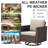 Naresa Wicker Outdoor Accent Swivel Glider Lounge Chair Set-1099592110-1112417082