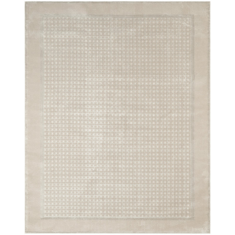  Tapis moderne beige Nordic 10 pi x 14 pi, Beige, Rectangle 10 pi x 14 pi