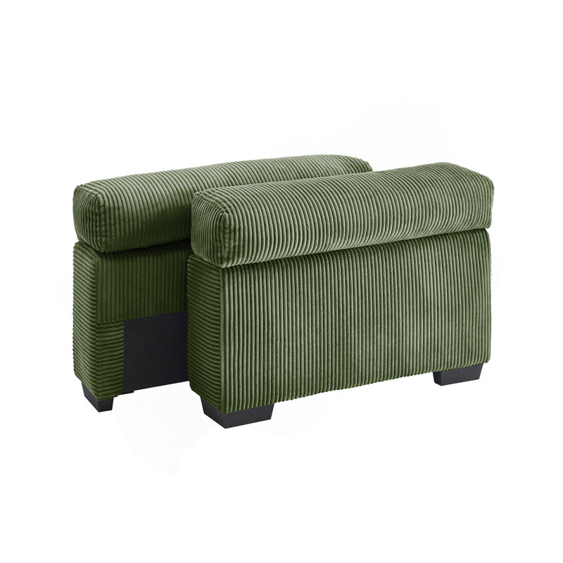 28 Sofa Armrests Corduroy-Green