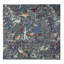 Tapis unique gris de 8 pi x 8 pi Dominyc