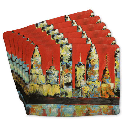 Braided Polyester Bonniview Set of 6 - View of Red City Decor