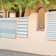 Catamaran Stripe Light Blue/Ivory Handwoven Indoor/Outdoor Rug