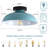 1-Light Industrial Semi Flush Mount Ceiling Light-503674466