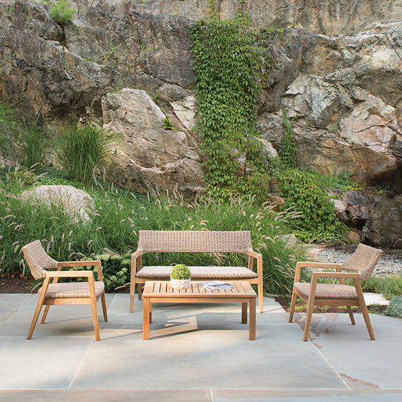 Spencer Outdoor 2 - Seat Loveseat, Grade A Teak, Willow