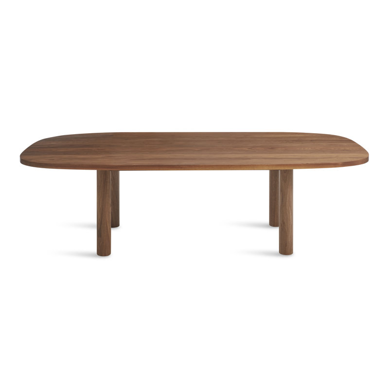 Good Times Oval Solid Wood Dining Table, Walnut, 45" W x 100" L