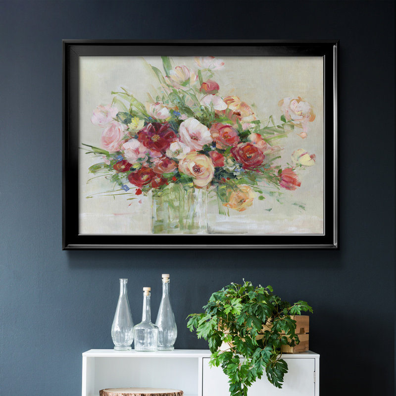 Just Peachy - peinture encadrée, Black Framed Canvas, H 18,5 po x l 24,5 po x P 1,5 po