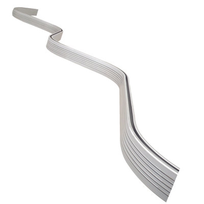 Wave 250cm Curved Shower Curtain Rod