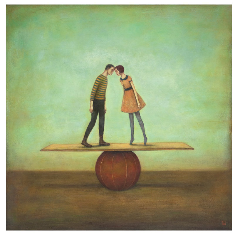 Finding Equilibrium by Duy Huynh - Wrapped Canvas Painting, 93.98 cm H x 93.98 cm W x 1.91 cm D