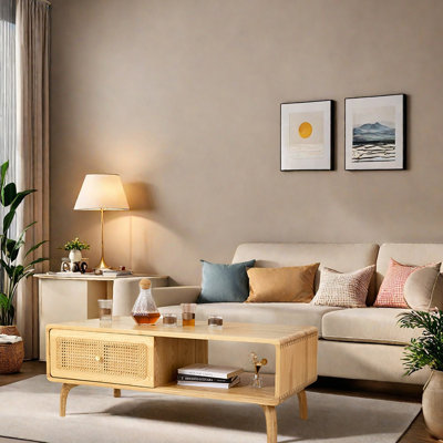 Japanese-style solid wood coffee table