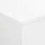Table basse 47,2 po x 31,4 po minimaliste ultra brillante avec 2 tiroirs-220120082
