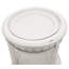 Monaco - Table de bout ronde - Insertion de plateau - Finition blanche