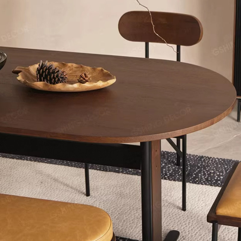 Table de salle à manger rétro de petite taille, H 29,53 po x L 70,87 po x l 31,5 po