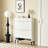 Particleboard Shoe Cabinet With Ample Storage For Home - White Functional Living Room Cubic Space