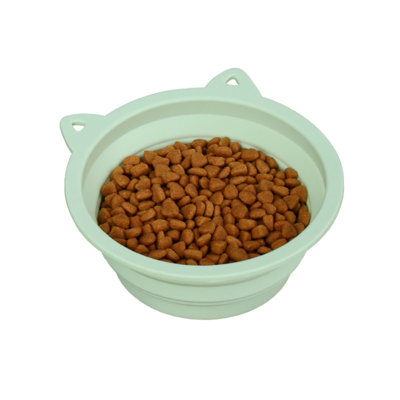 3-in-1 Collapsible Silicone Pet Bowl – Portable Dog Feeder & Slow-feeder With Suction Cup & Travel Hook