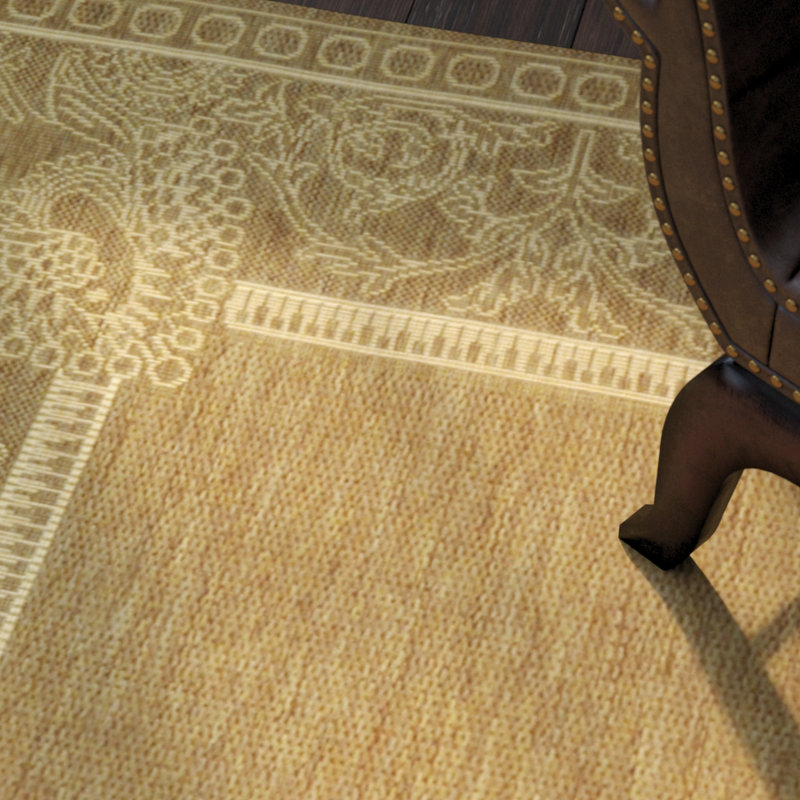 Arneshia Floral Brown/Natural Area Indoor/Outdoor Area Rug, Rectangle 2'7" x 5'