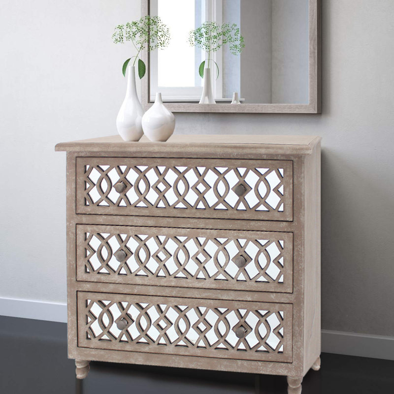 Commode d'appoint 3 tiroirs Caitlin