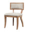 Marie Upholstered Split-Back Dining Chairs with Curved Wood Frame (Set of 2)-113397434