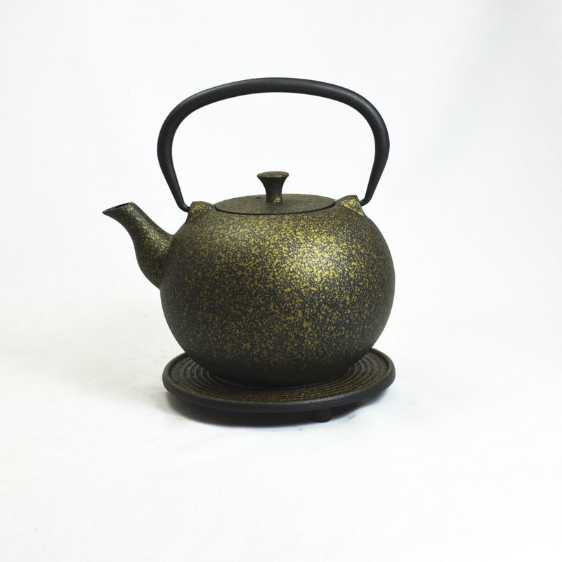 Eliane 34oz Stovetop Safe Teapot, Gold