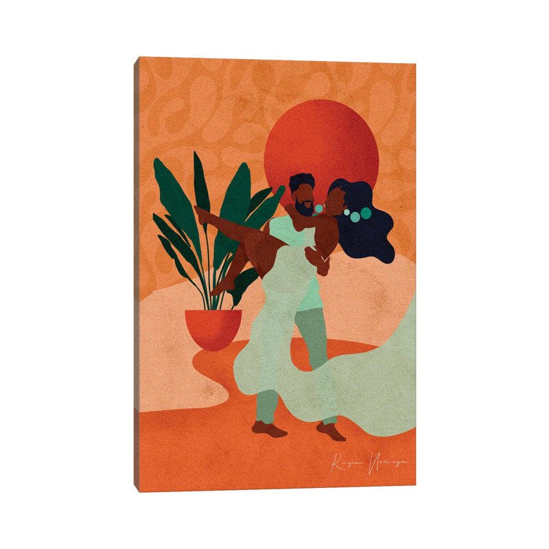 Lifted In Love by Reyna Noriega - Painting on Canvas, 30.48 cm H x 45.72 cm W, Wrapped Canvas
