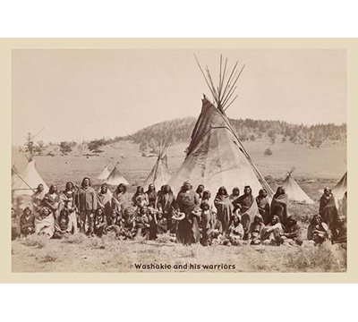Washakle and His Warriors Photographic Print